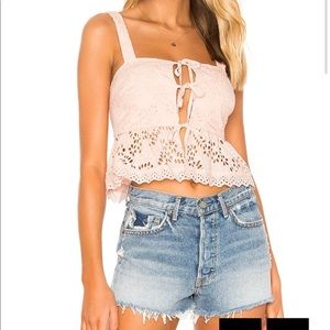 NWT Resort Fling Top in Blush Tularosa